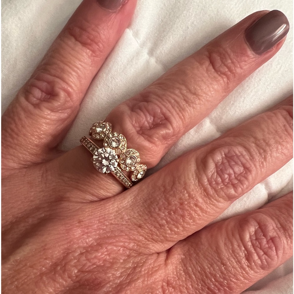 Swarovski rose gold set